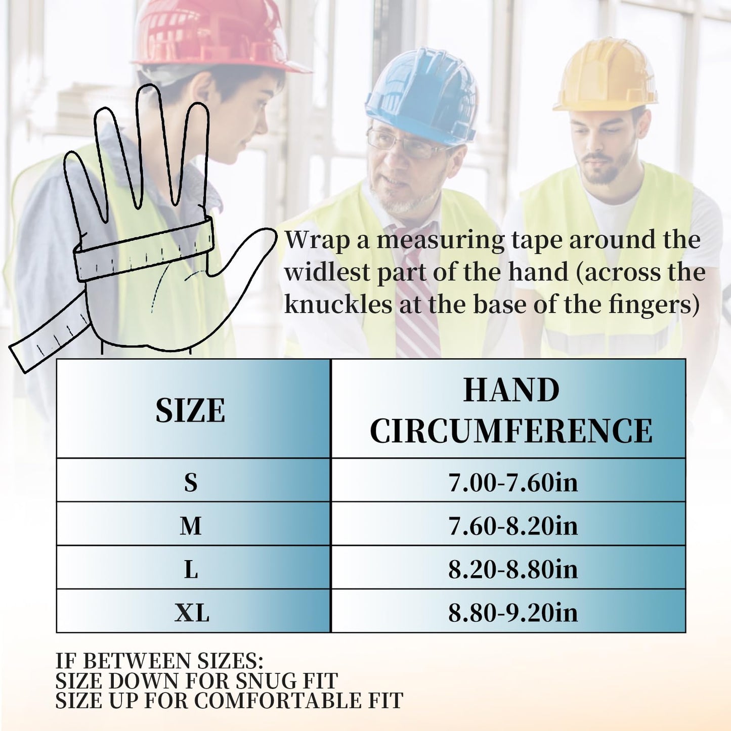 Safety Work Gloves, Men's Utility Mechanic Working Gloves for All Purpose, Touchscreen Compatible, Flexible Breathable Fit, Knuckles & Palm (M)