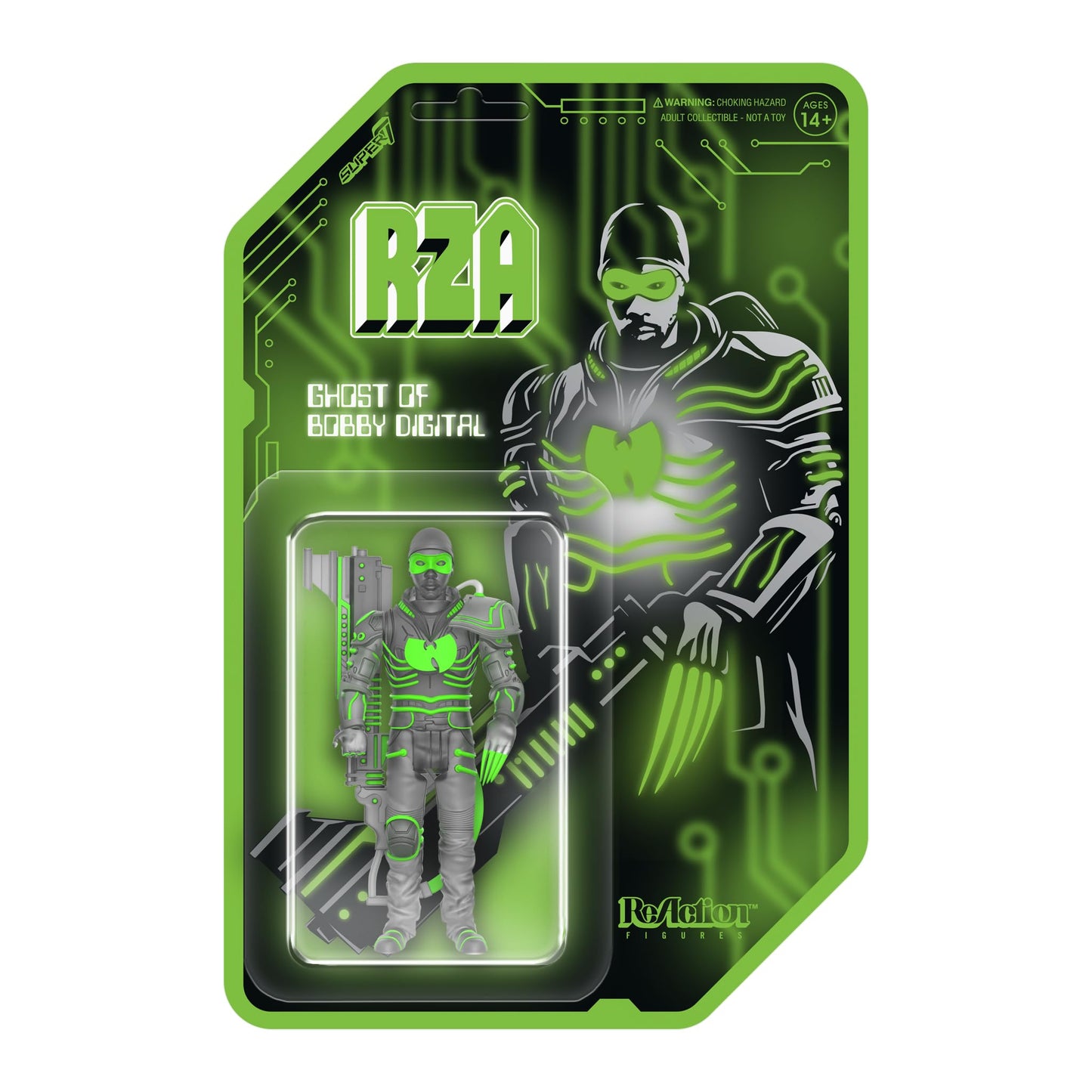 Super7 KRS-One by All Means Necessary BDP - 3.75" KRS-One Action Figure with Accessory Hip Hop Collectibles and Retro Toys