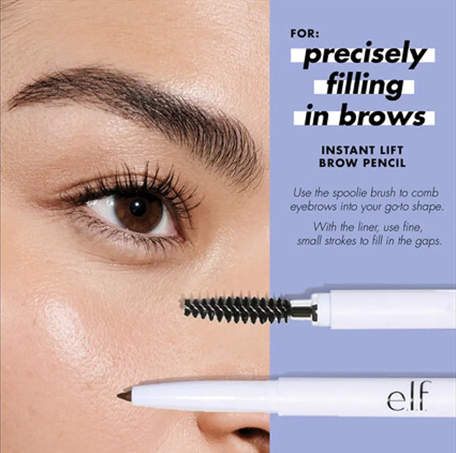 e.l.f. Instant Lift Dual-Sided Brow Pencil - Precise Fine Tip for Shaping, Defining, and Filling Brows - Blonde, 0.006 Oz
