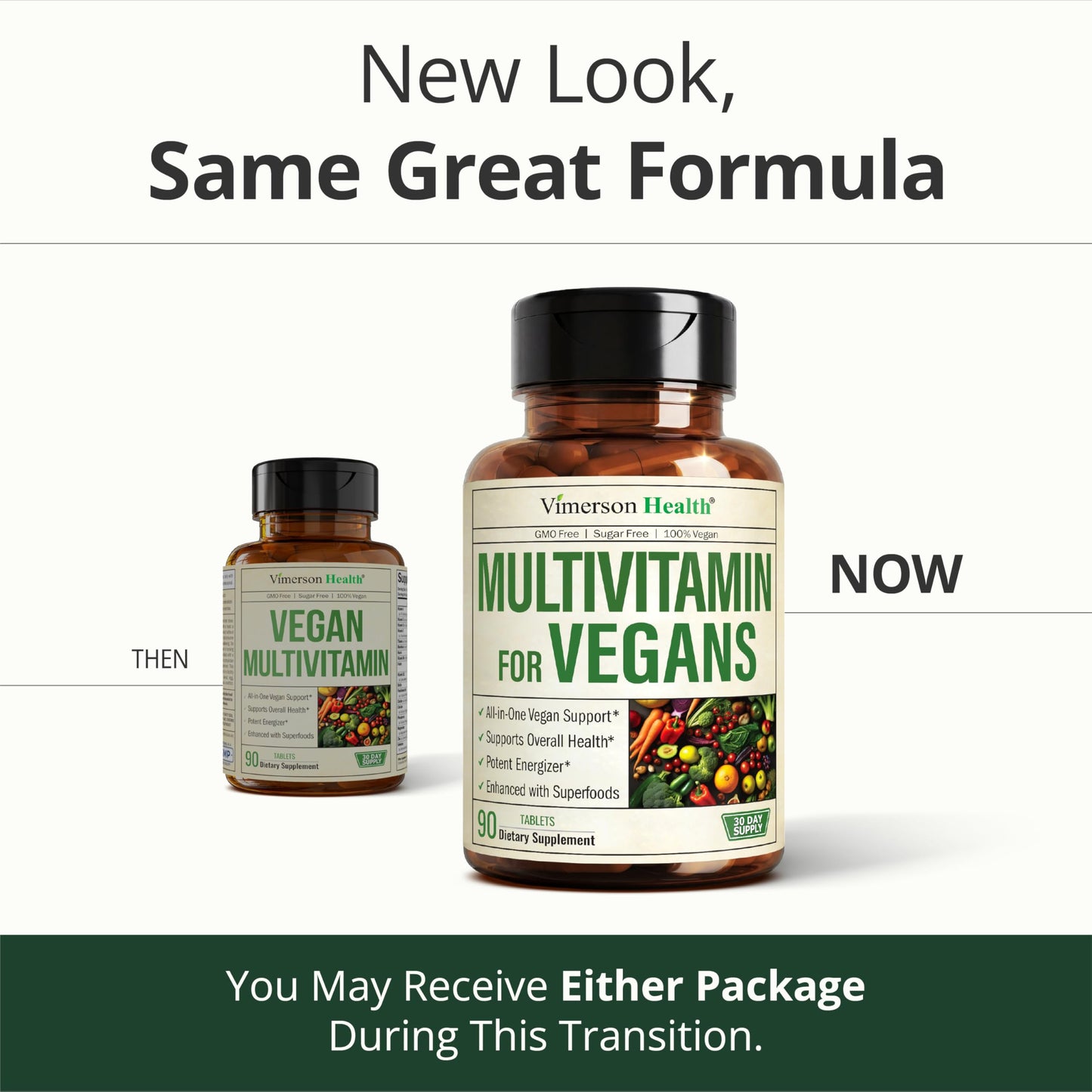 Vimerson Health Multivitamin for Men: Methylated B Vitamins, Chelated Minerals and Bioavailable D3 for Focus and Energy Support – Daily Mens Multivitamins and Multiminerals – 60 Capsules
