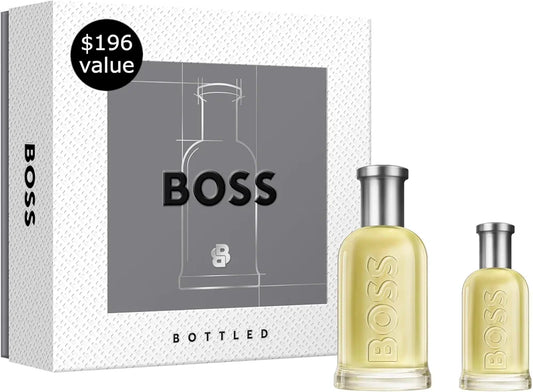Hugo Boss Bottled Eau de Toilette for Men - Woody Fragrance with Apple, Cinnamon, and Sandalwood Notes
