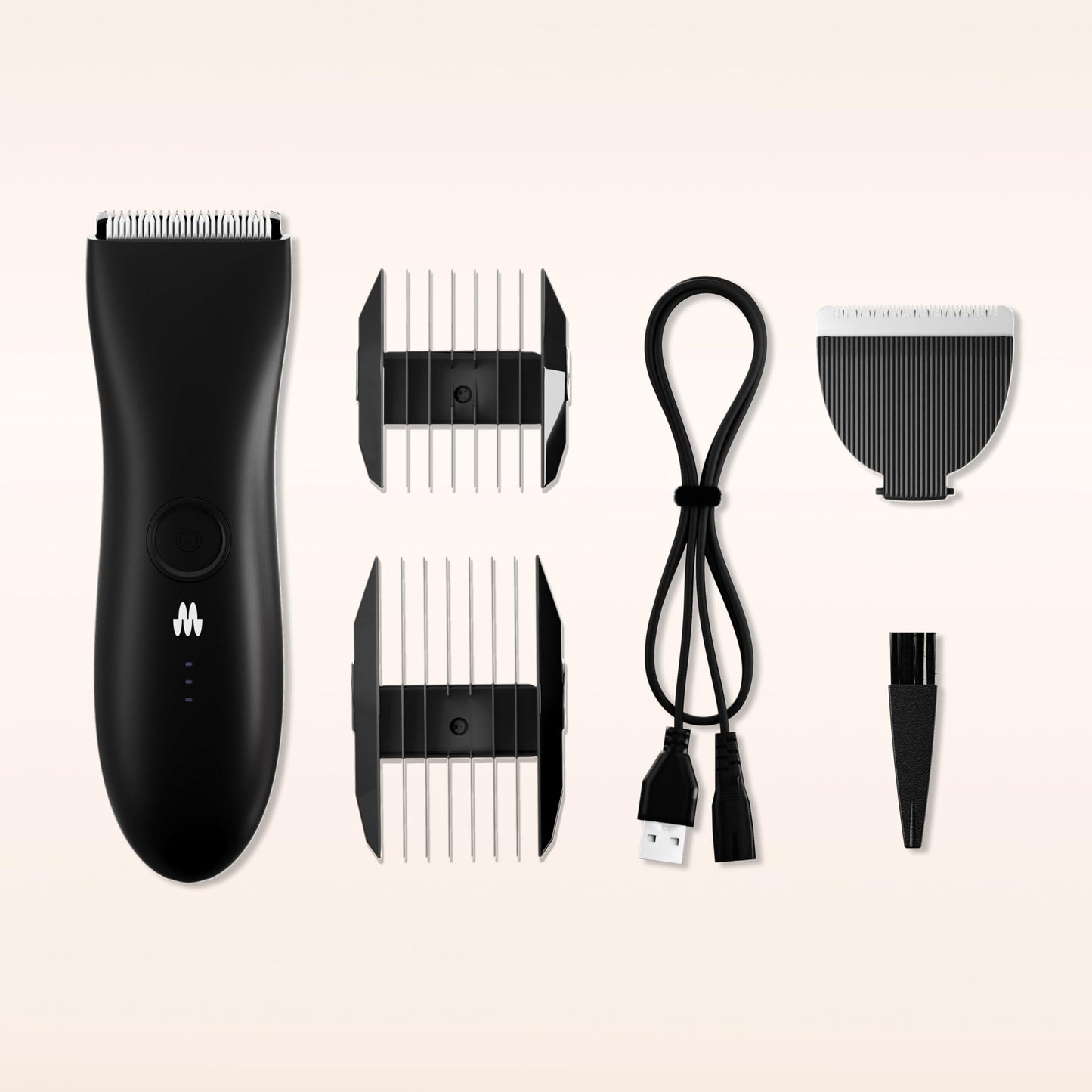 MERIDIAN The Trimmer Original | Body Hair Trimmer for Men & Women | Sage | Rechargeable and Waterproof Shaver for Pubic Area, Chest, Back, Underarms and Bikini Line, with 2 Guide Combs Included