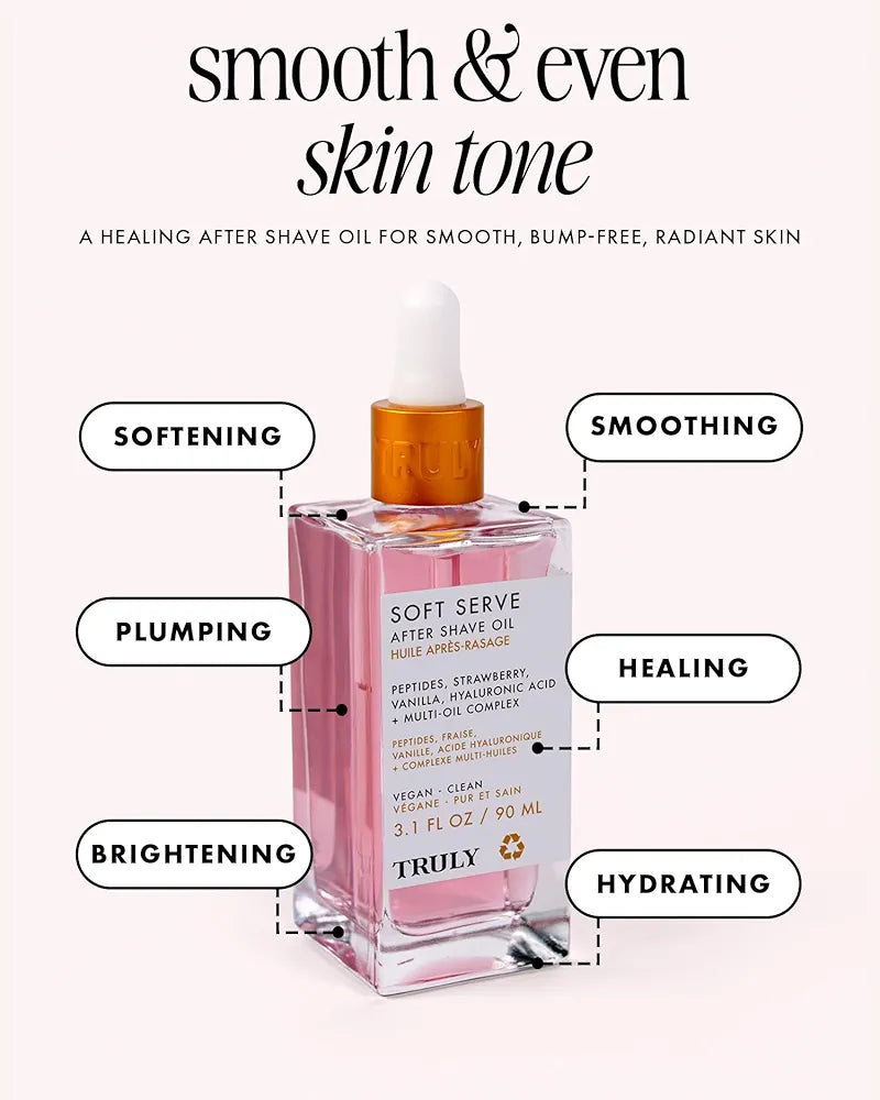 Truly Beauty Luxury After Shave Oil: Soothing & Hydrating Treatment for Smooth, Irritation-Free Skin