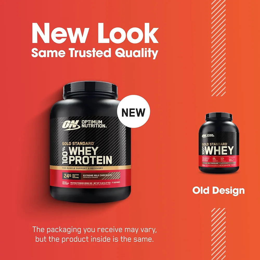 Optimum Nutrition Gold Standard 100% Whey Protein Powder, Extreme Milk Chocolate, 5 Pound 