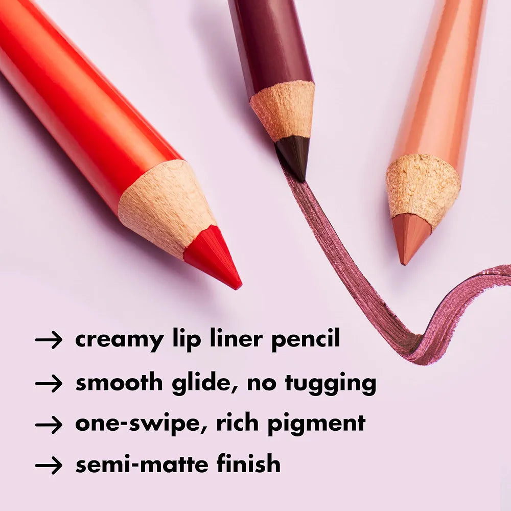 e.l.f. Cream Glide Lip Liner, Highly-Pigmented Pencil For Shaping & Sculpting Lips, Long-Lasting Semi-Matte Finish, Vegan & Cruelty-Free
