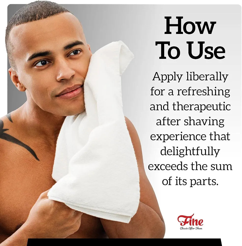 Mr. Fine Platinum Aftershave Balm - 100ml Soothing & Toning Post-Shave Treatment for Men
