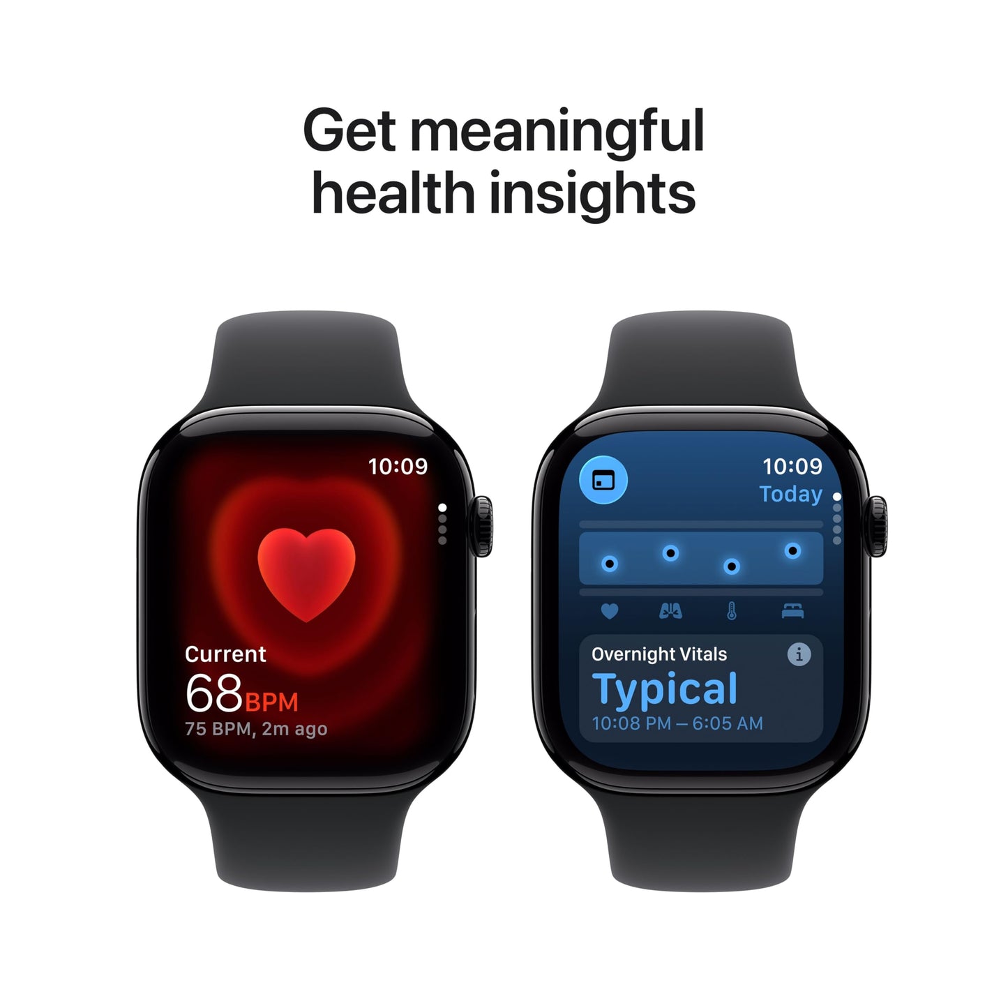 Apple Watch Series 11 [GPS 46mm] Smartwatch with Jet Black Aluminum Case with Black Sport Band - M/L. Sleep Score, Fitness Tracker, Health Monitoring, Always-On Display, Water Resistant