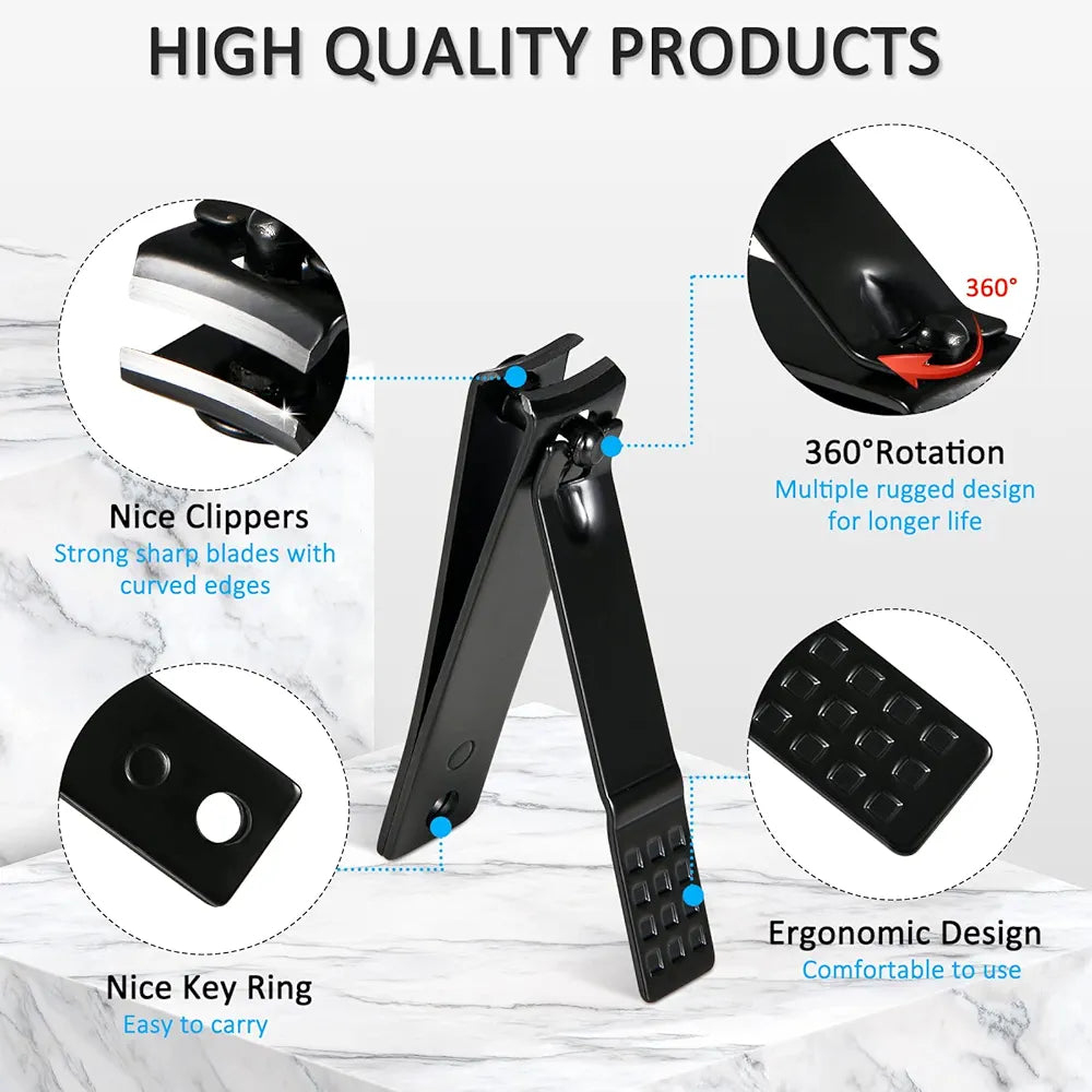 MINKINH Manicure Set Professional Nail Clipper Kit-26 Pieces Stainless Steel Manicure Kit,Nail Care Tools with Luxurious Travel Case 