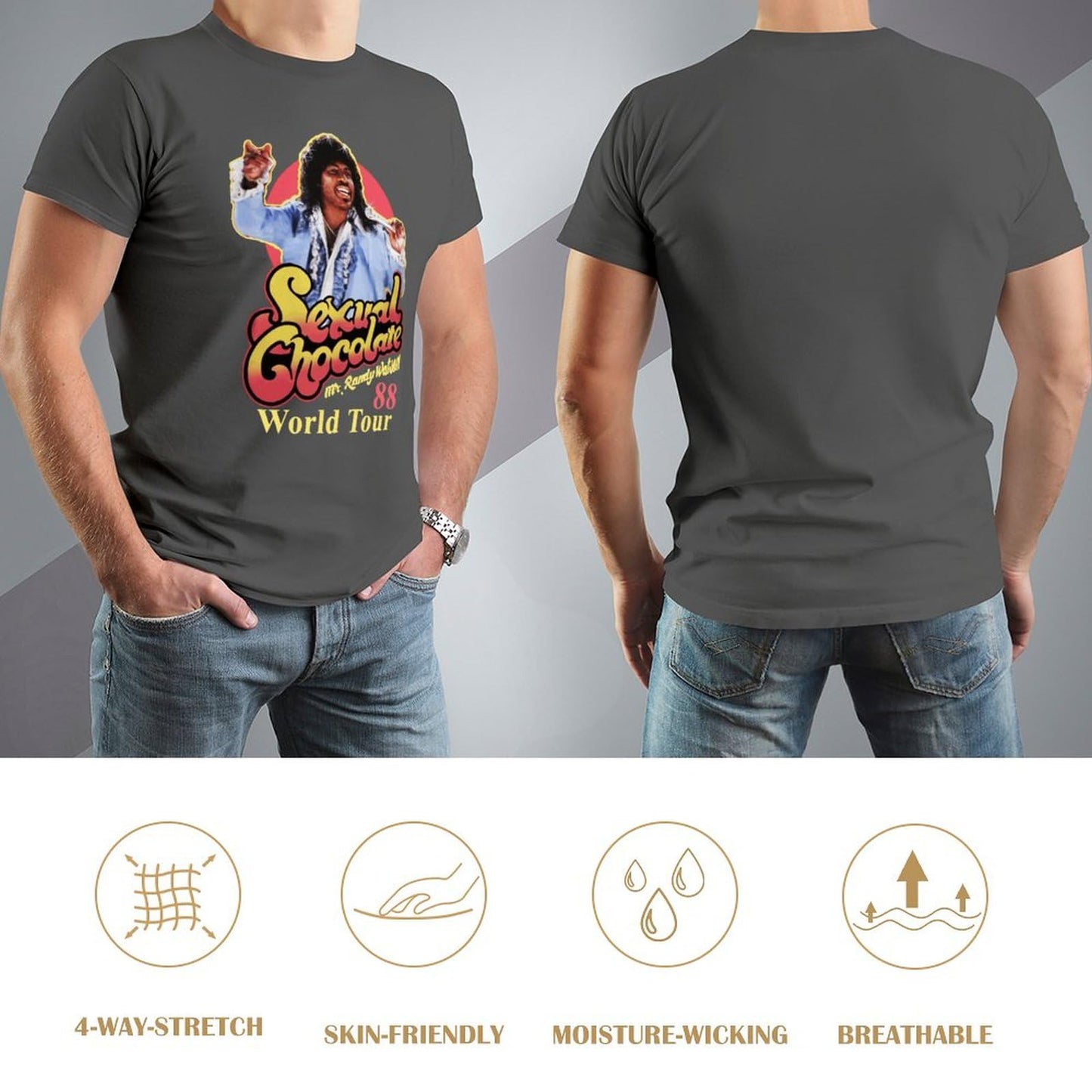 Men 80s Movie Cotton Shirt