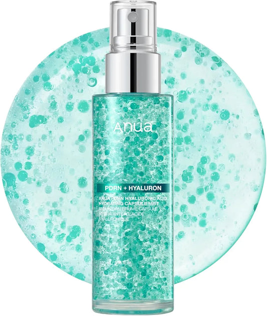 Anua PDRN Collagen Glow Facial Serum Spray - Hydrating Face Mist with Hyaluronic Acid for Dewy Glass Skin Finish, 3.38 fl oz