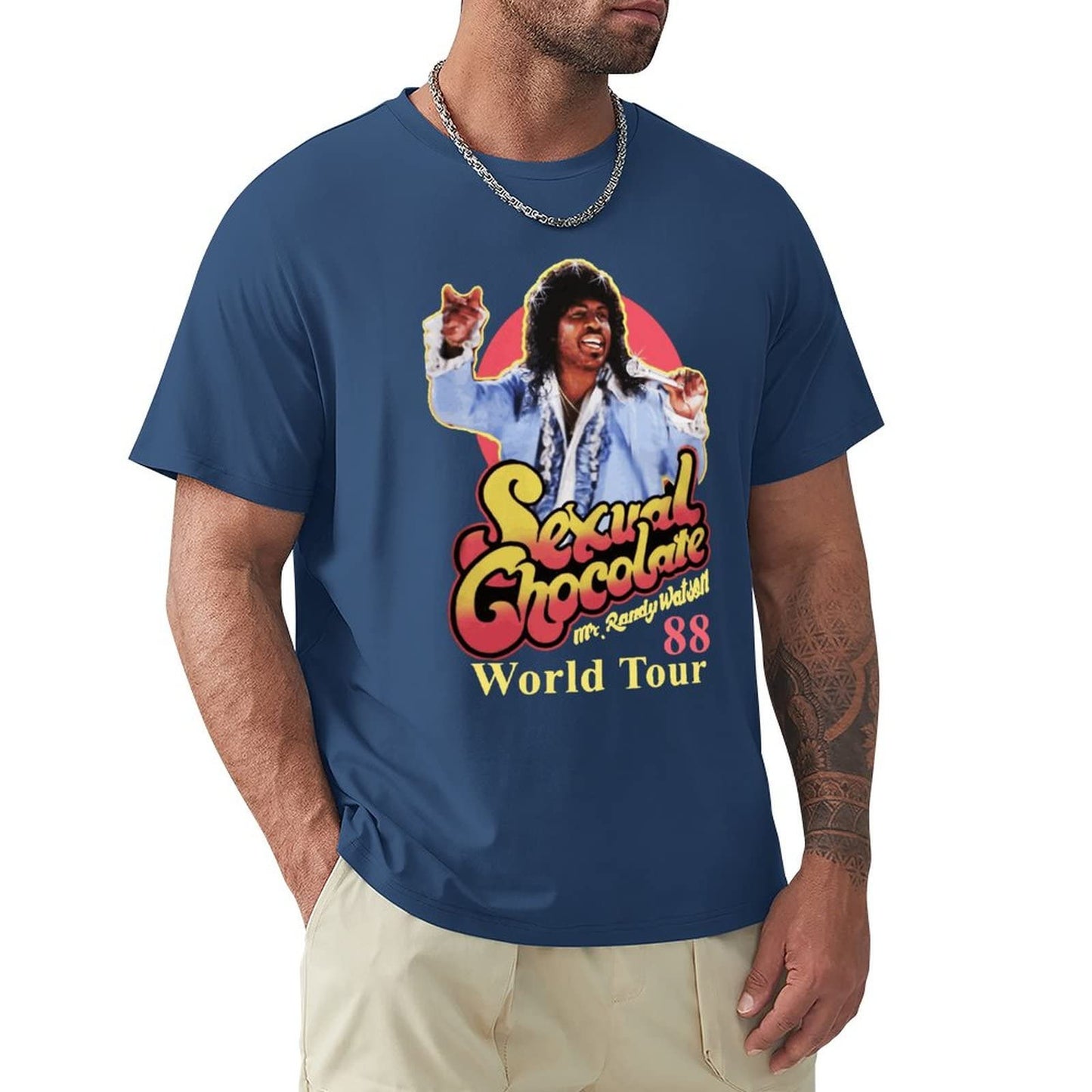 Men 80s Movie Cotton Shirt