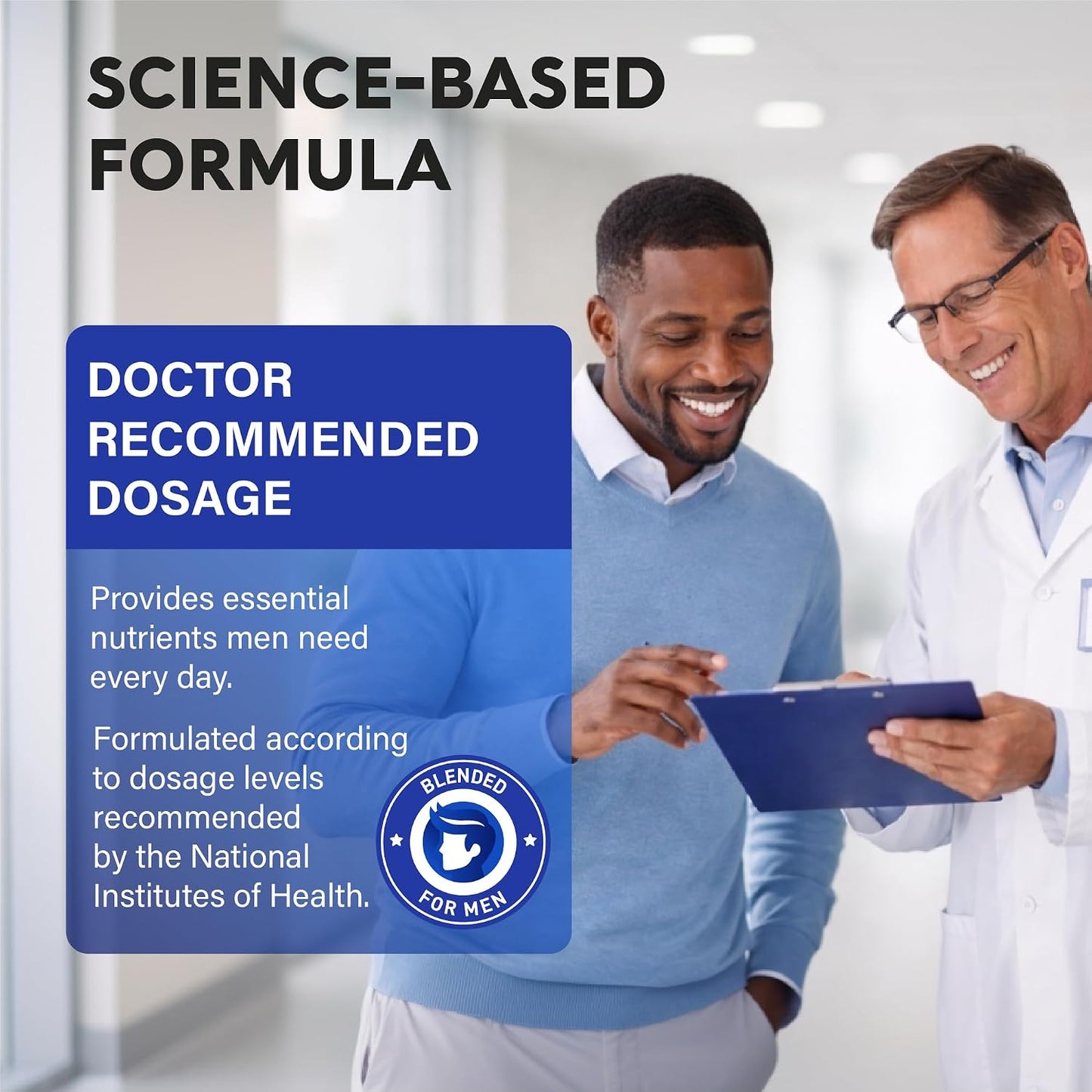Multivitamin for Men - B-Complex & B12 | Whole Foods & Enzymes - 90 Caps | Mens Multivitamin 46in1 - Energy, Focus & Brain | Men's Health Complex - Bioavailable & Gentle on Stomach - Lab Tested, 1/Day