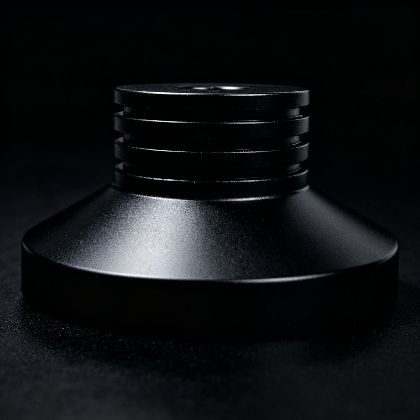 45 RPM Record Adapter Durable Solid Aluminum Dome Center Adapter for 7 Inch Vinyl Record (51G, Black)