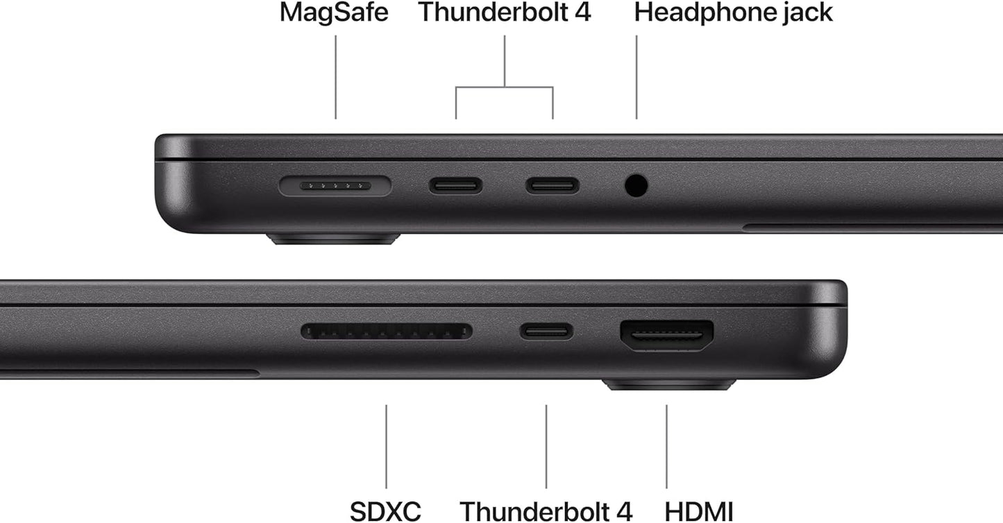 Apple 2025 MacBook Pro Laptop with Apple M5 chip with 10‑core CPU and 10‑core GPU: Built for AI, 14.2-inch Liquid Retina XDR Display, 16GB Unified Memory, 1TB SSD Storage; Space Black