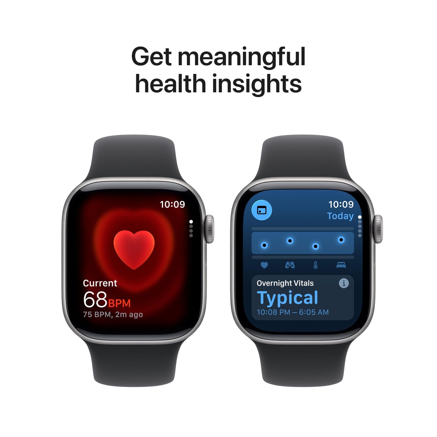 Apple Watch Series 11 [GPS 46mm] Smartwatch with Jet Black Aluminum Case with Black Sport Band - M/L. Sleep Score, Fitness Tracker, Health Monitoring, Always-On Display, Water Resistant