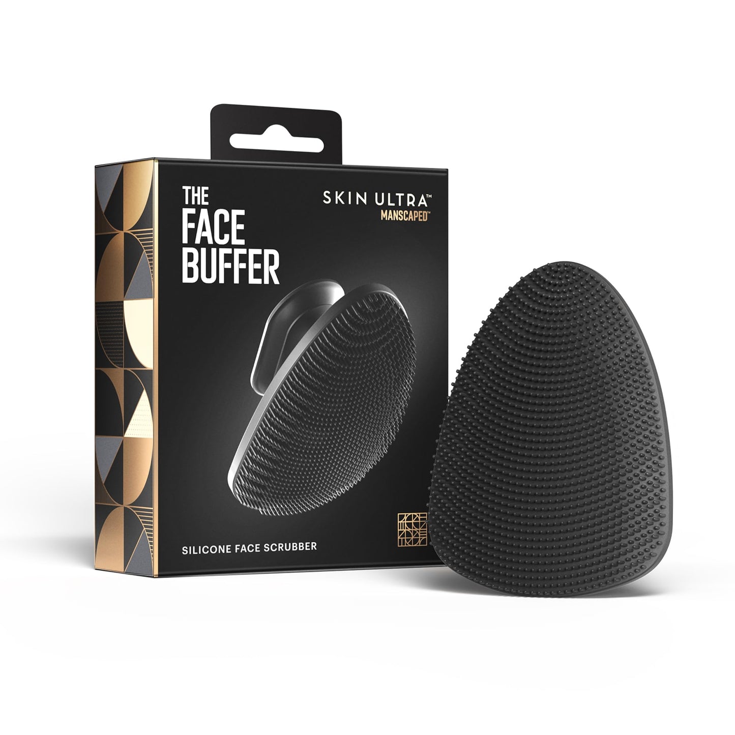 MANSCAPED® The Body Buffer Premium Silicone Scrubber for Nourishing, Cleaning & Exfoliating Your Skin - Lather Boosting Bristles with Ergonomic No-Slip Handle, Long-Lasting & Easy to Clean (1-Pack)