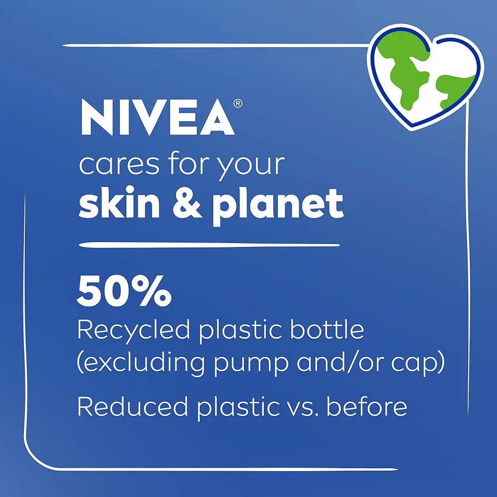 NIVEA Cocoa Butter Body Lotion for Dry Skin with Hyaluronic Acid and Deep Nourishing Serum, 72-Hour Moisturizing Formula, 16.9 Fl Oz Pump Bottle