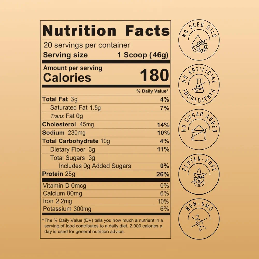 FlavCity Grass Fed Whey Chocolate Protein Powder - Chocolate Peanut Butter - 25g Protein & 10g Collagen - Made with Organic Cocoa & Coconut Milk - Gluten Free & No Added Sugars 