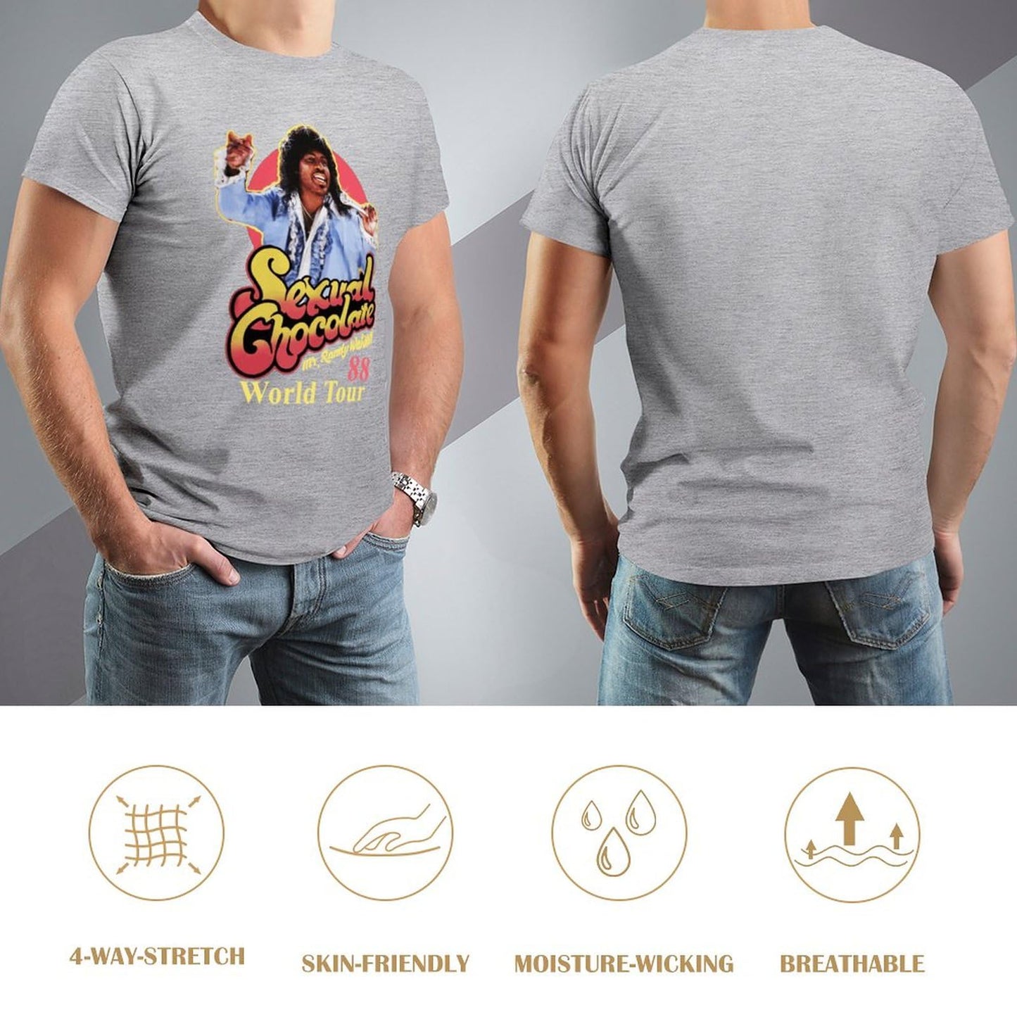 Men 80s Movie Cotton Shirt