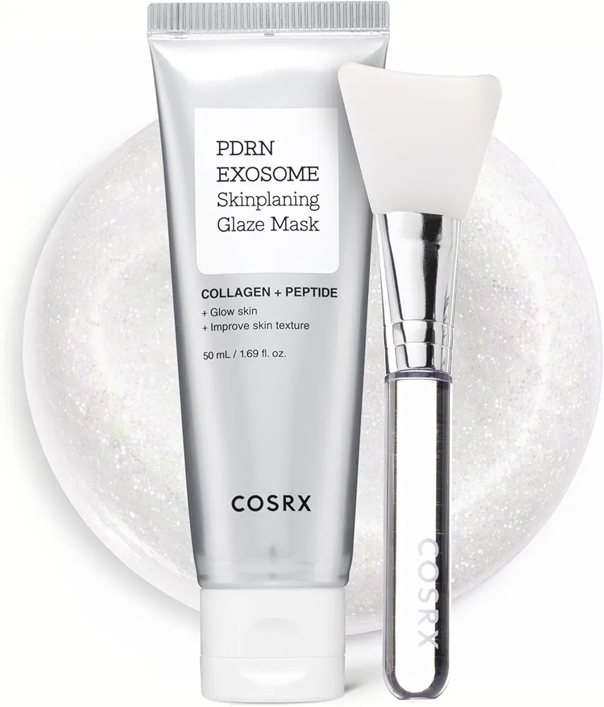 COSRX PDRN EXOSOME Glaze Wrapping Mask with SALMON DNA PDRN, Instant Glow, Easy Peel-Off Overnight Mask for Glass Skin, Firmness, Elasticity & Skin Texture Care,1.69 fl. Oz, Korean Skin Care