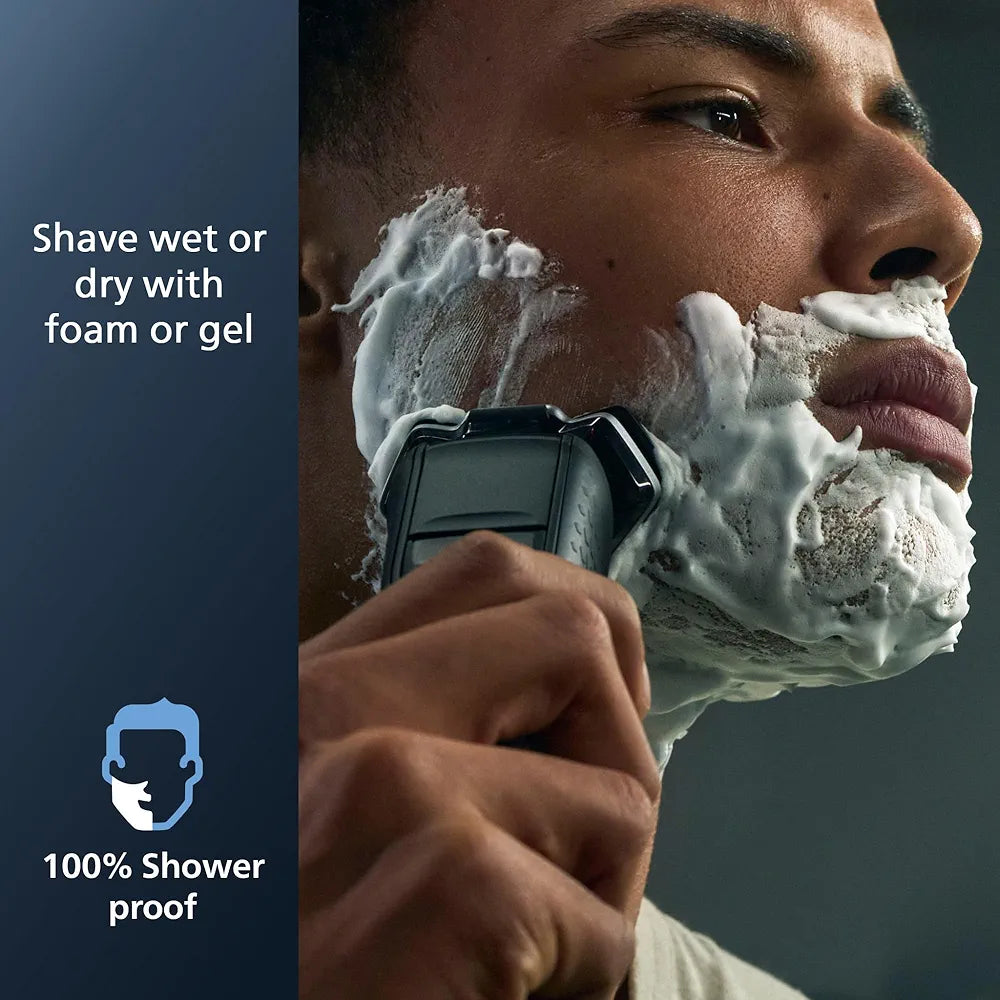 Philips Norelco Shaver 7800 Rechargeable Wet & Dry Electric Shaver with SenseIQ, Quick Clean Pod, Charging Stand, Travel Case, and Pop-up Trimmer (S7885/85)