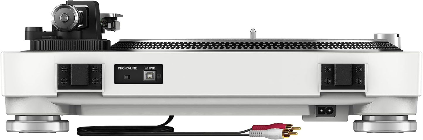 Pioneer DJ PLX-500 Direct-Drive Turntable, USB Recording, White