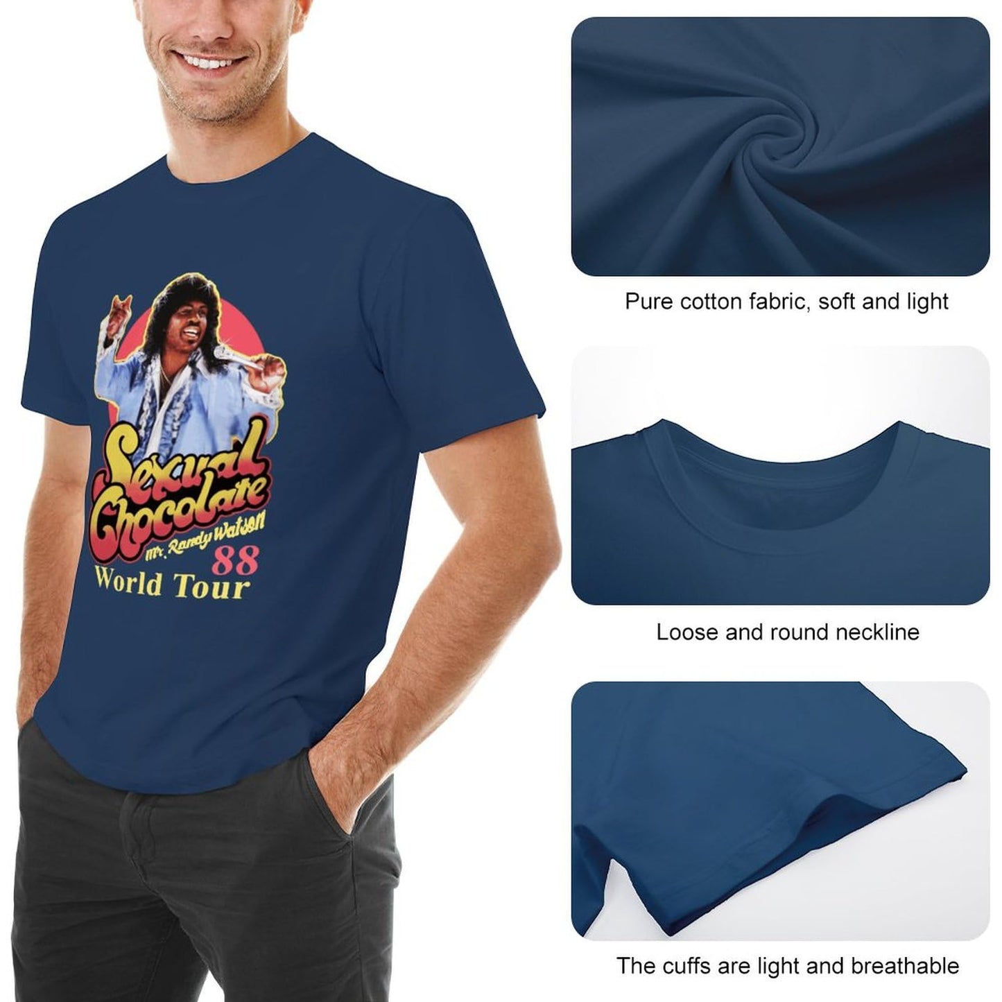 Men 80s Movie Cotton Shirt