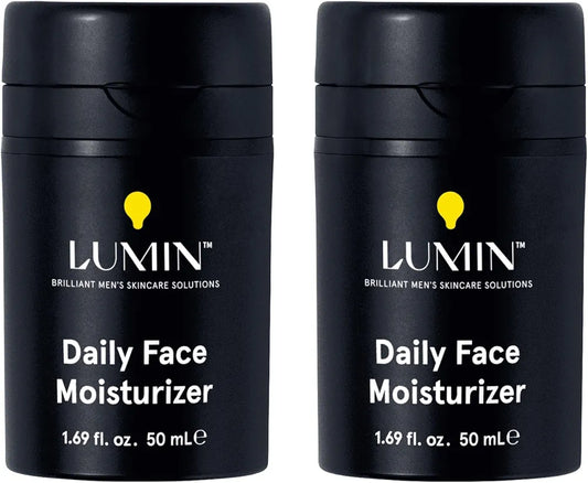 Lumin Daily Lightweight Hydrating Face Moisturizer for Men with Niacinamide - 50ml, 2 Pack