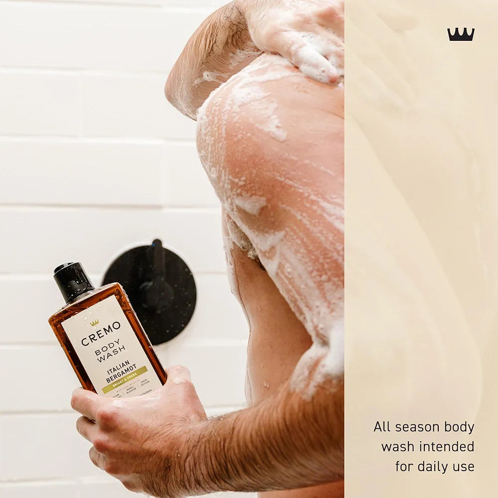Cremo Body Wash for Men, Rich-Lathering Italian Bergamot, 16 Fl Oz