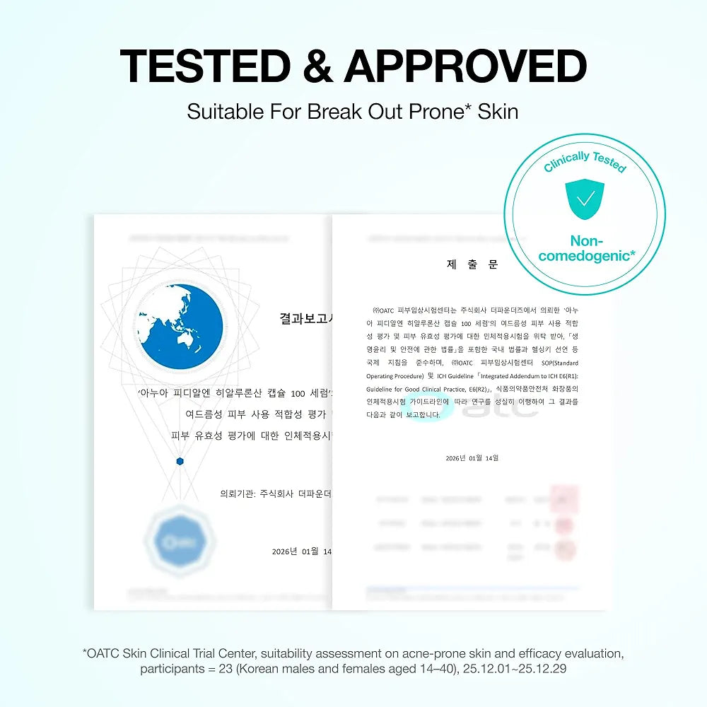 Anua PDRN Hyaluronic Acid Capsule 100 Serum - Salmon DNA Hydrating & Plumping Korean Skincare, 1.01 fl. oz