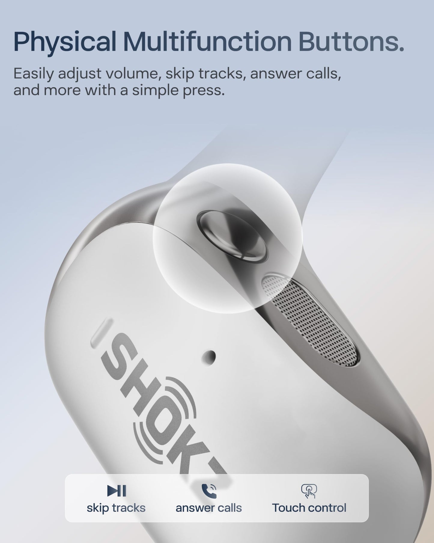 SHOKZ OpenFit 2+ Open-Ear Earbuds, Black, Dolby Audio,Wireless Charging | Soft Ear Hooks； IP55 Water-Resistant; USB-C Fast Charging；48H Playtime; Gym/outdoor/home use
