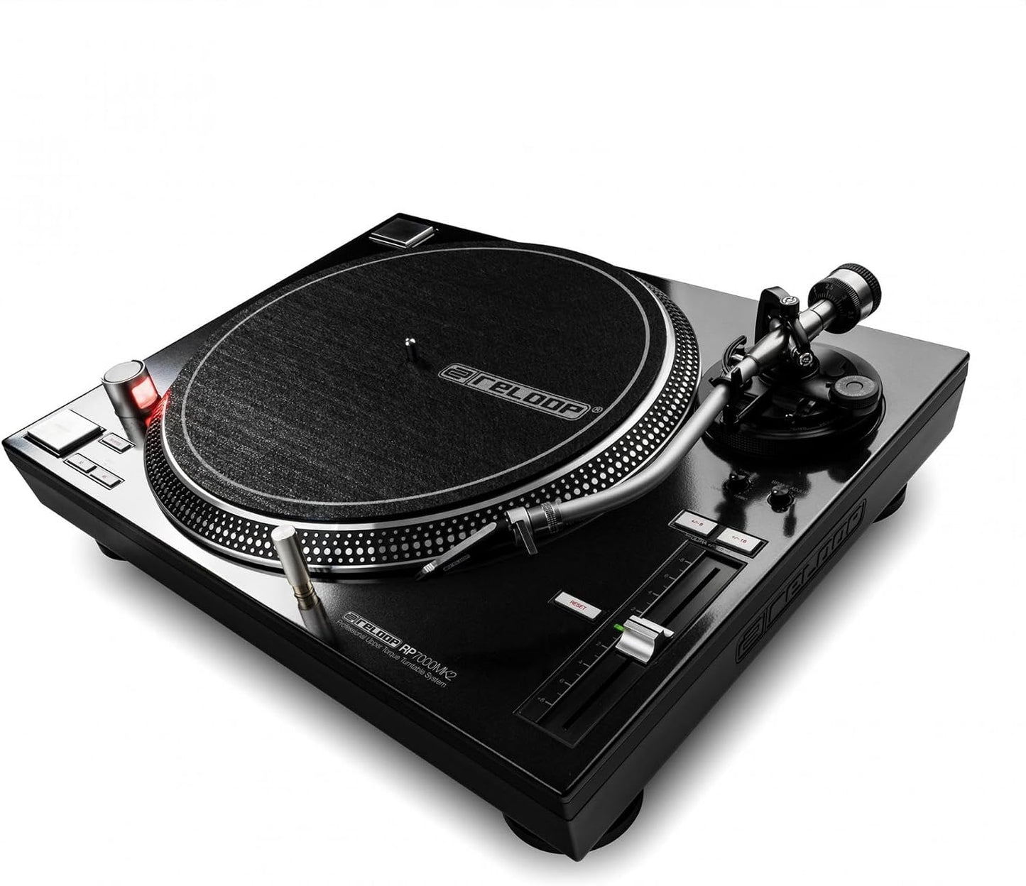 Reloop RP-7000 MK2 Professional Upper Torque Turntable System, Black