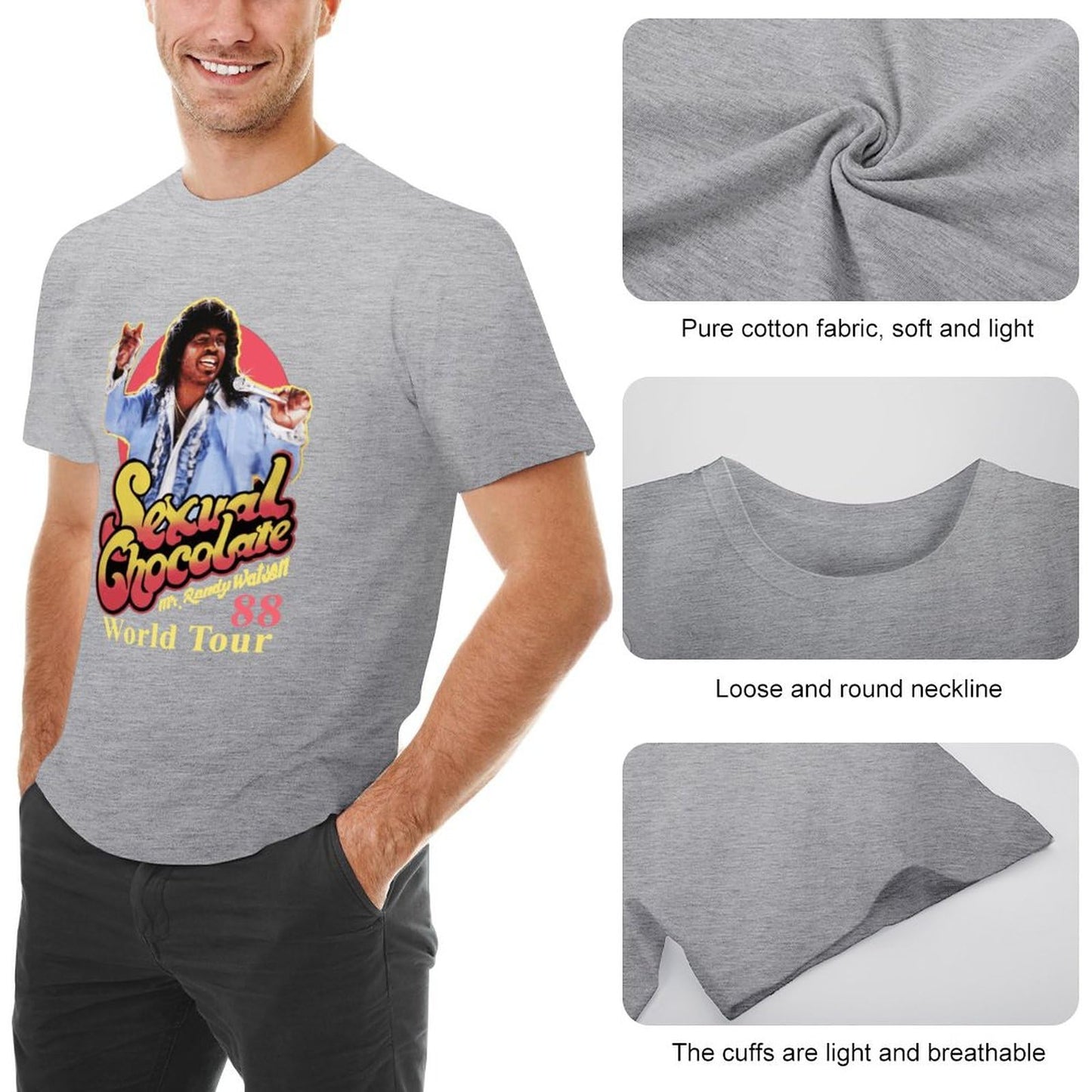 Men 80s Movie Cotton Shirt