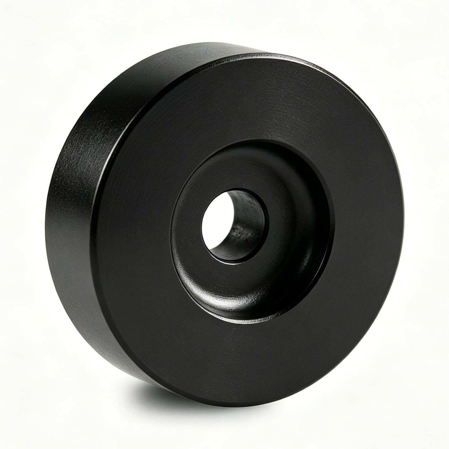 45 RPM Record Adapter Durable Solid Aluminum Dome Center Adapter for 7 Inch Vinyl Record (51G, Black)