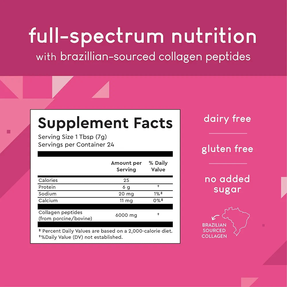 Pure Collagen, 6,000 MG Drink Mix Powder , 6 oz 