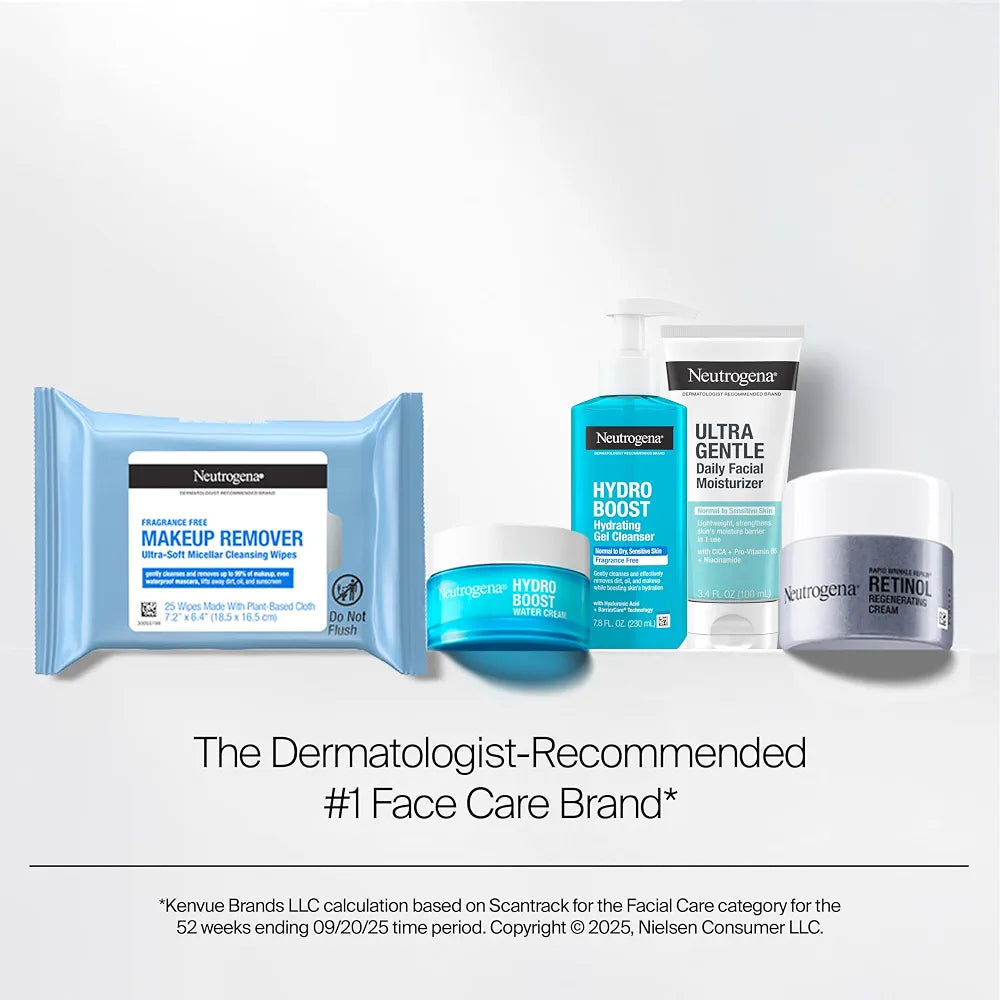Neutrogena Collagen Bank SPF 30 Anti-Aging Face Cream with Micro-Peptides and Travel Size Hydro Boost Hydrating Gel Cleanser