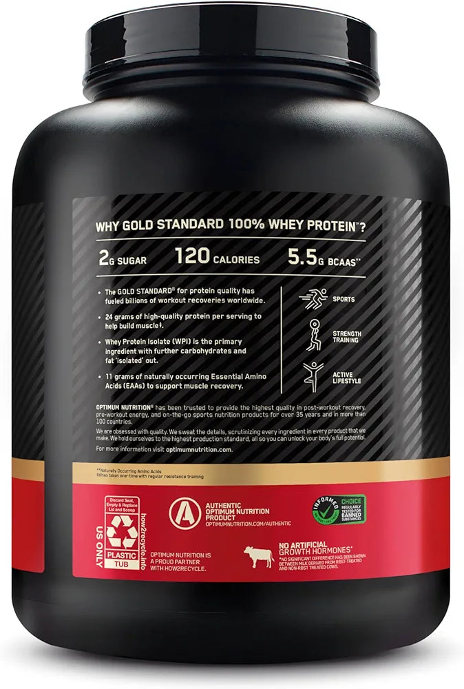 Optimum Nutrition Gold Standard 100% Whey Protein Powder, Extreme Milk Chocolate, 5 Pound 