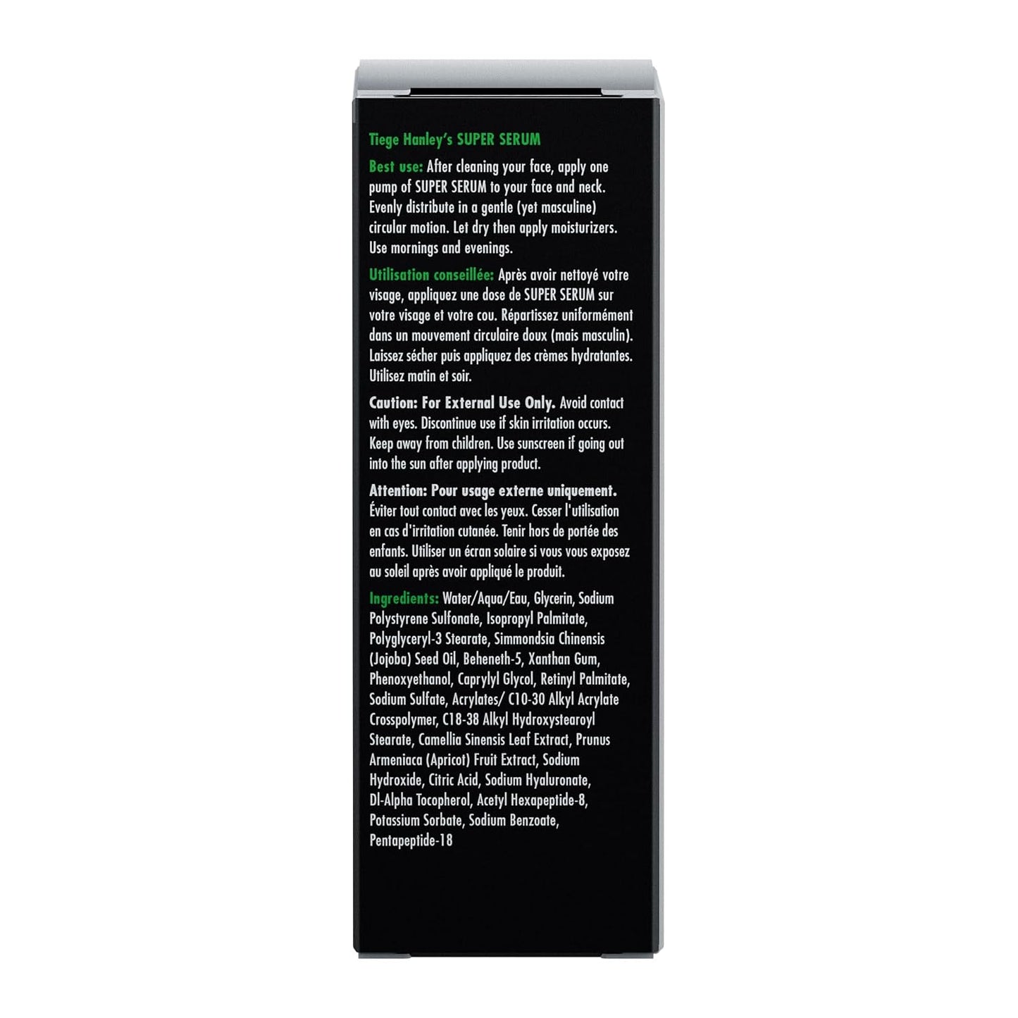 Tiege Hanley Anti-Aging Face Serum for Men, Super Serum, 0.5 Fl Oz | Men's Skin Care, With Peptides, Retinyl Palmitate & Sodium Hyaluronate, Helps Firm Skin & Reduce Fine Lines