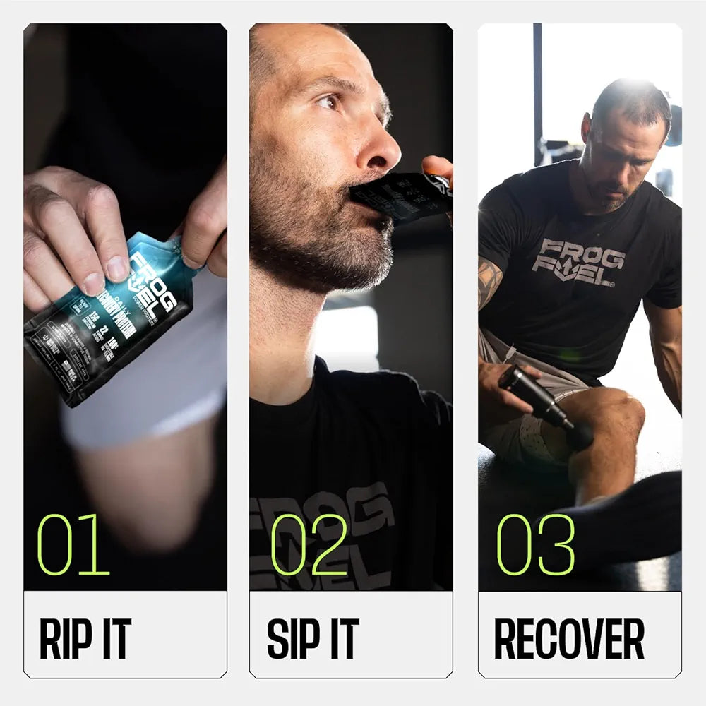 Frog Fuel Power Regular Complete Liquid Protein Shot, 15g, Nano Hydrolyzed & Grass Fed Collagen, Post Workout, Gluten Free, Fat & Sugar Free, 22 Amino Acids, 0 Carbs, Berry, 24 Pack