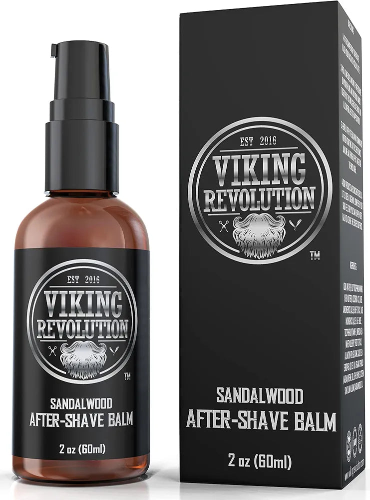 Viking Luxury Sandalwood After-Shave Balm: Soothing Moisturizer for Razor Burn Relief