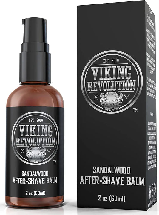 Viking Luxury Sandalwood After-Shave Balm: Soothing Moisturizer for Razor Burn Relief