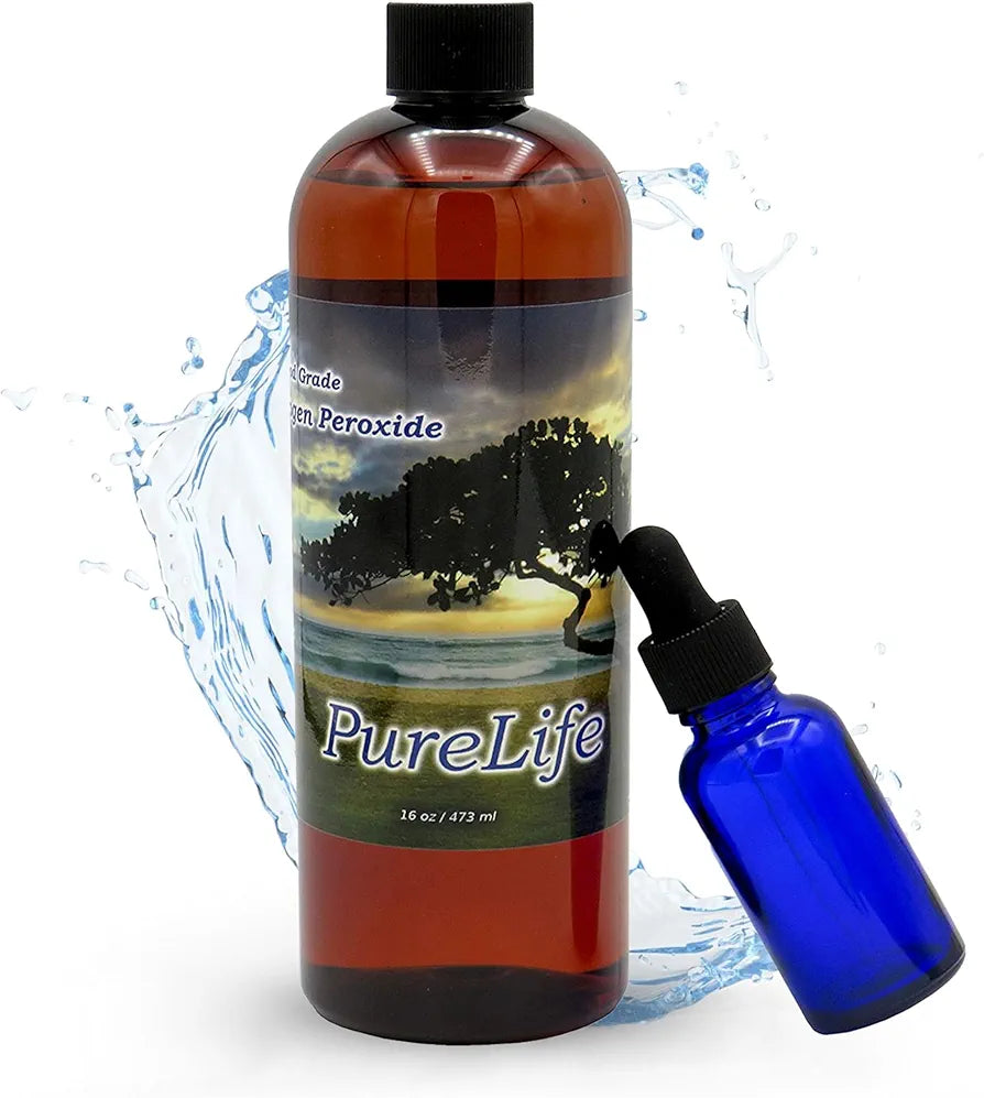12% Hydrogen Peroxide Food Grade with No Added Stabilizers - in Distilled Water 