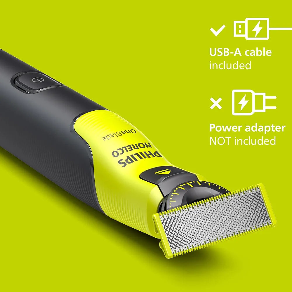 Philips Norelco OneBlade 360 Hybrid Face and Body Electric Trimmer and Shaver Kit (QP4631/90)