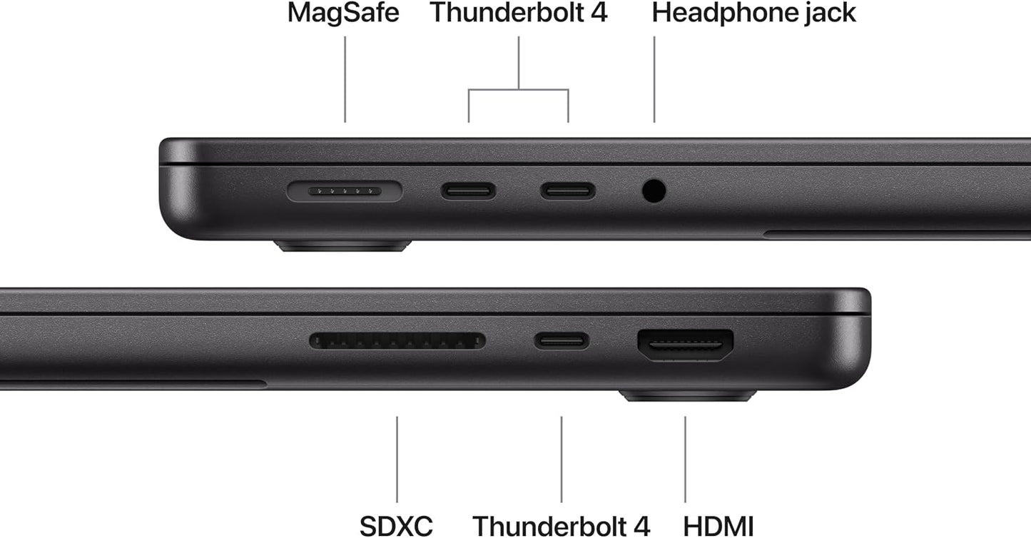 Apple 2025 MacBook Pro Laptop with Apple M5 chip with 10‑core CPU and 10‑core GPU: Built for AI, 14.2-inch Liquid Retina XDR Display, 16GB Unified Memory, 1TB SSD Storage; Space Black