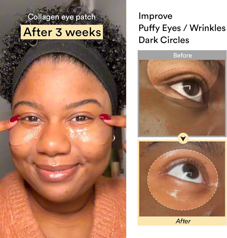 Abib Vegan Collagen Eye Patches for Wrinkles & Fine Line with Jericho Rose Jelly & Peptides, 60 Count, Korean Skin Care