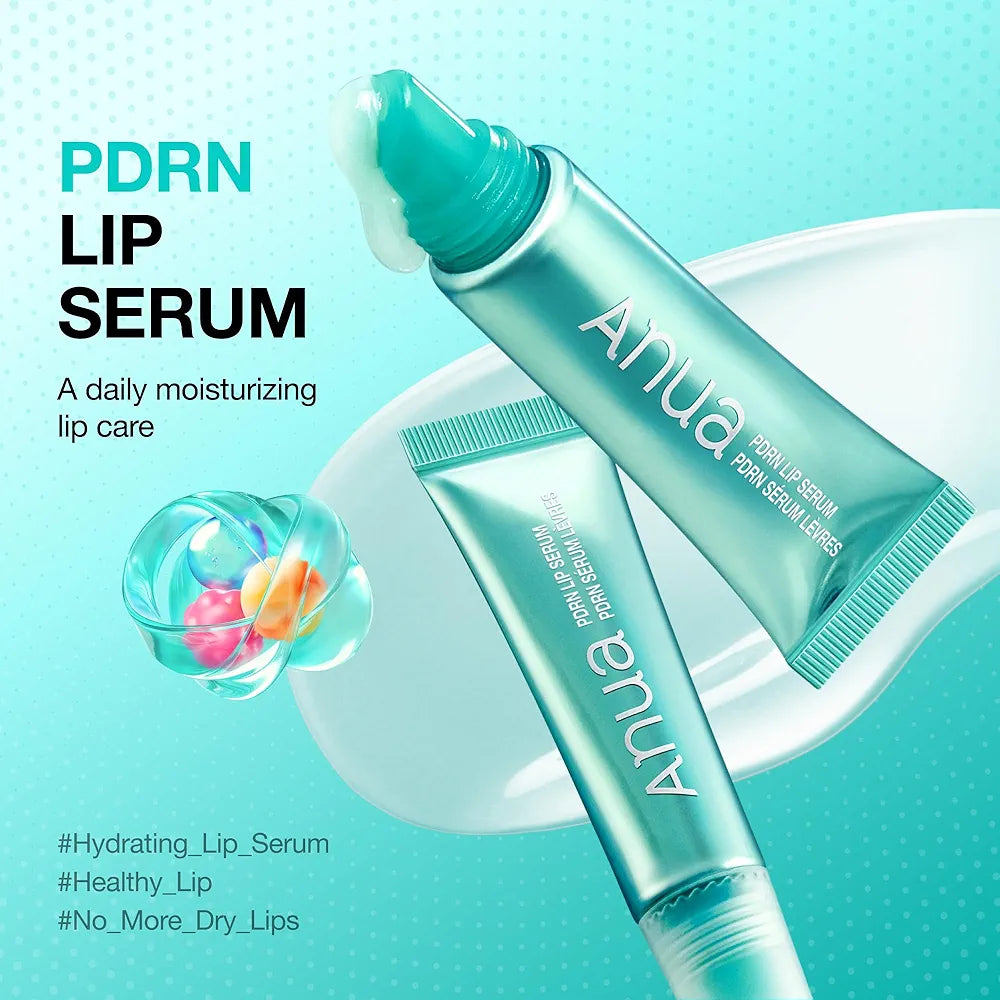 Anua PDRN Hydrating Lip Serum with Salmon DNA, Hyaluronic Acid & Collagen - 0.33 fl.oz