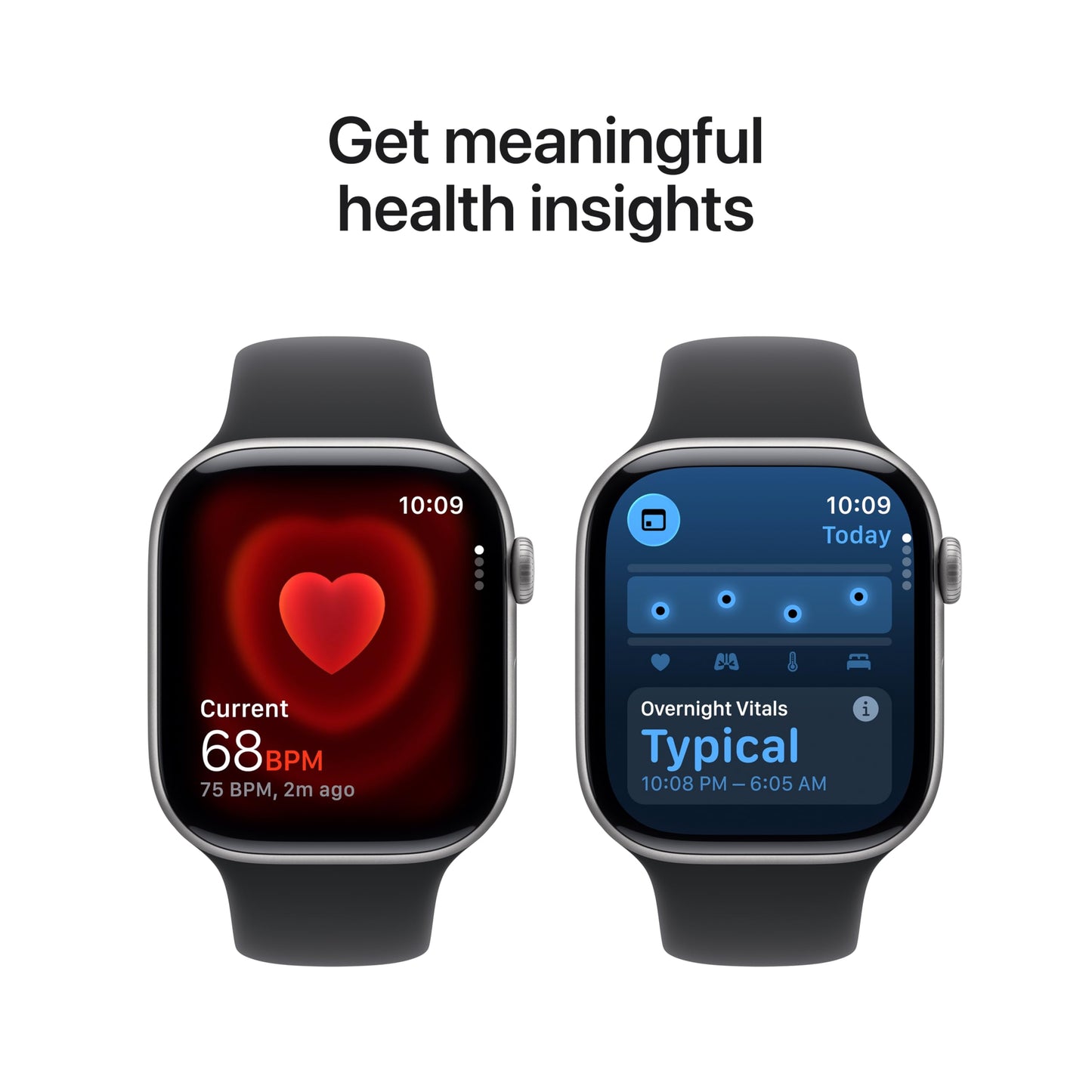 Apple Watch Series 11 [GPS 46mm] Smartwatch with Jet Black Aluminum Case with Black Sport Band - M/L. Sleep Score, Fitness Tracker, Health Monitoring, Always-On Display, Water Resistant