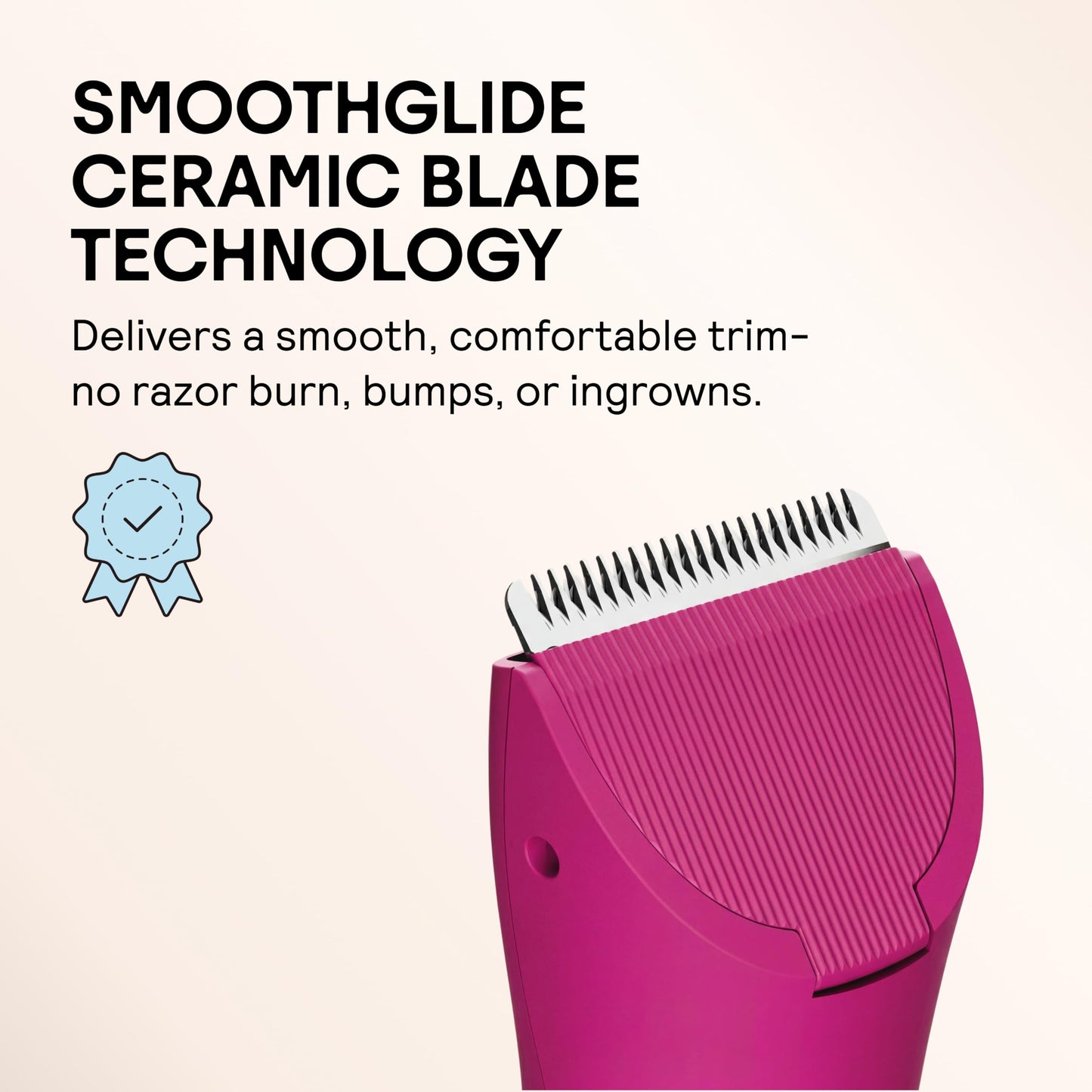MERIDIAN The Trimmer Original | Body Hair Trimmer for Men & Women | Sage | Rechargeable and Waterproof Shaver for Pubic Area, Chest, Back, Underarms and Bikini Line, with 2 Guide Combs Included