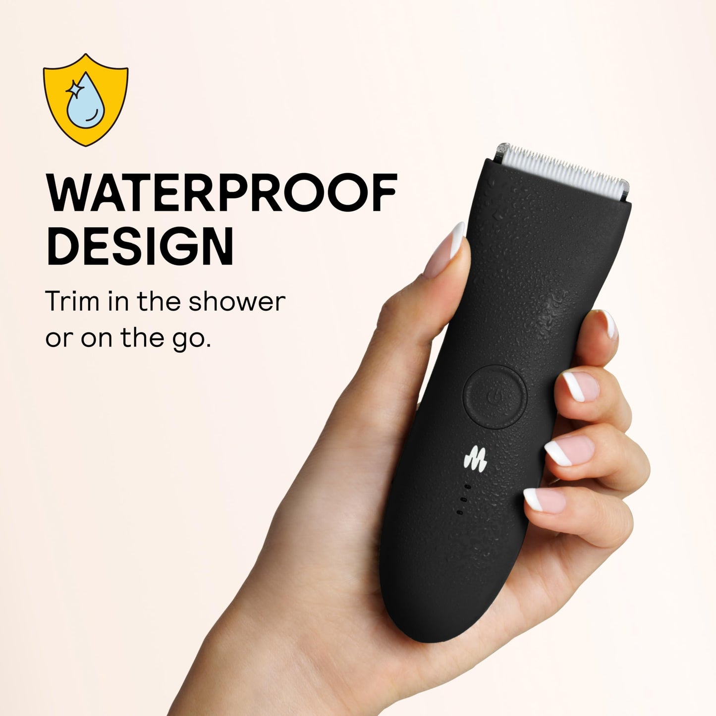 MERIDIAN The Trimmer Original | Body Hair Trimmer for Men & Women | Sage | Rechargeable and Waterproof Shaver for Pubic Area, Chest, Back, Underarms and Bikini Line, with 2 Guide Combs Included