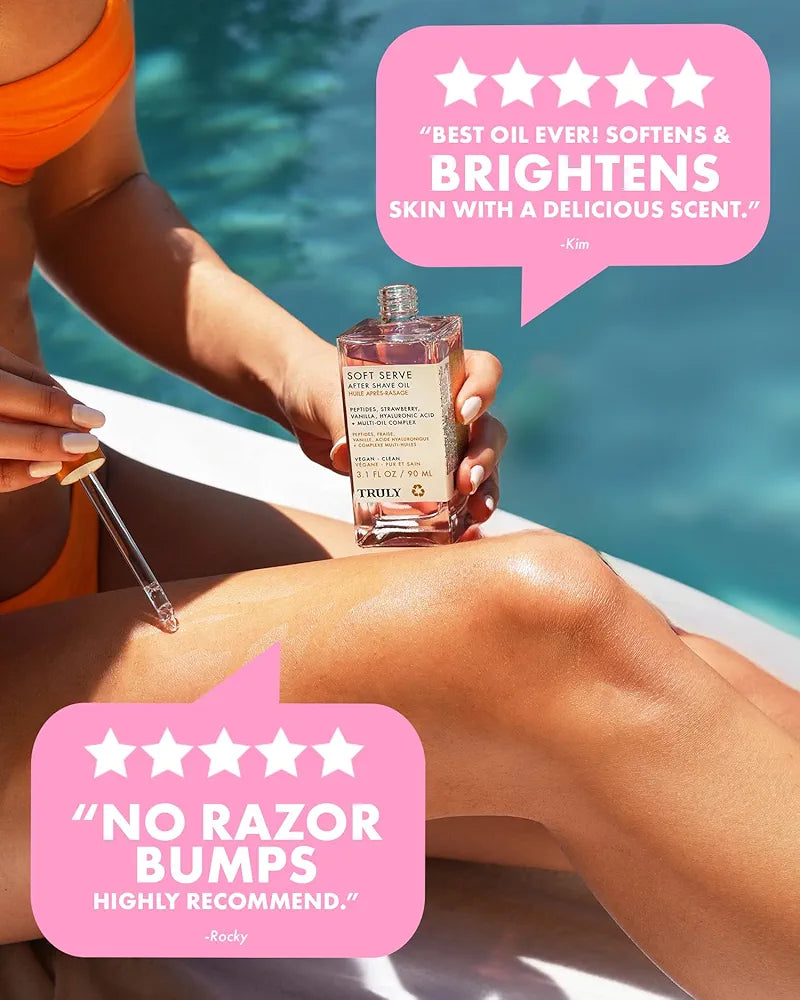 Truly Beauty Luxury After Shave Oil: Soothing & Hydrating Treatment for Smooth, Irritation-Free Skin